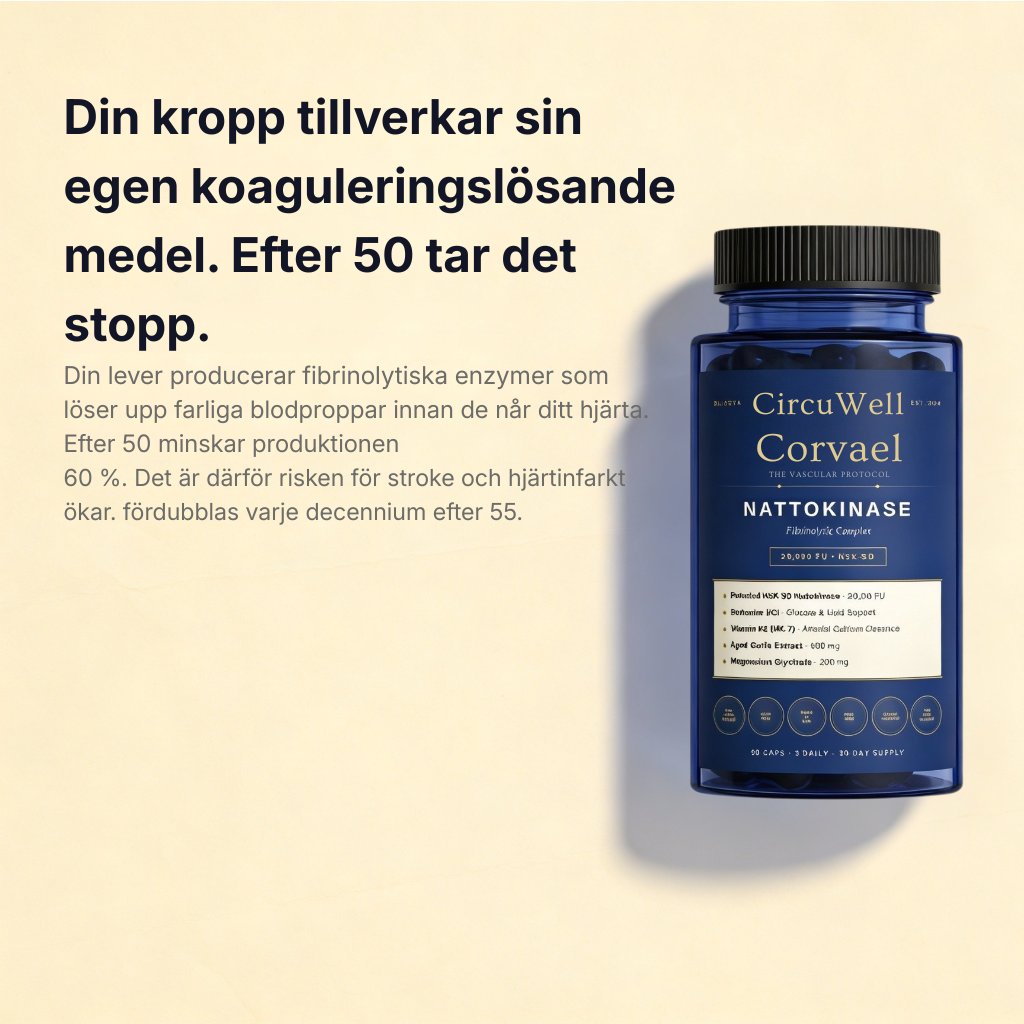 CircuWell® Corvael Nattokinase fibrinolytiskt komplex