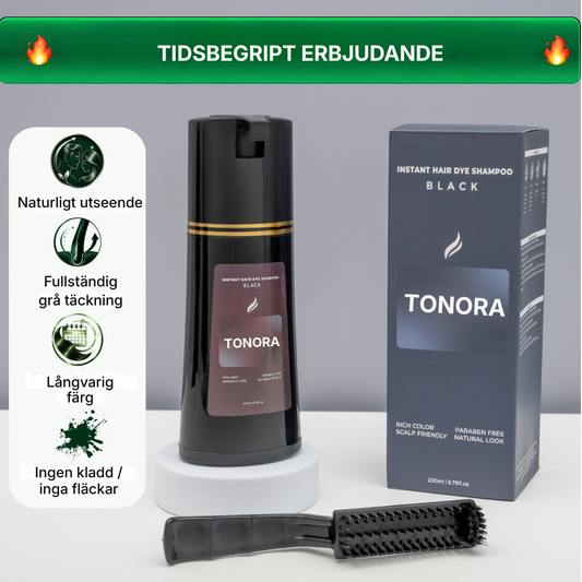 Tonora® | PPD-fritt schampo för grått hår – täcker grått hår på 5–10 minuter hemma