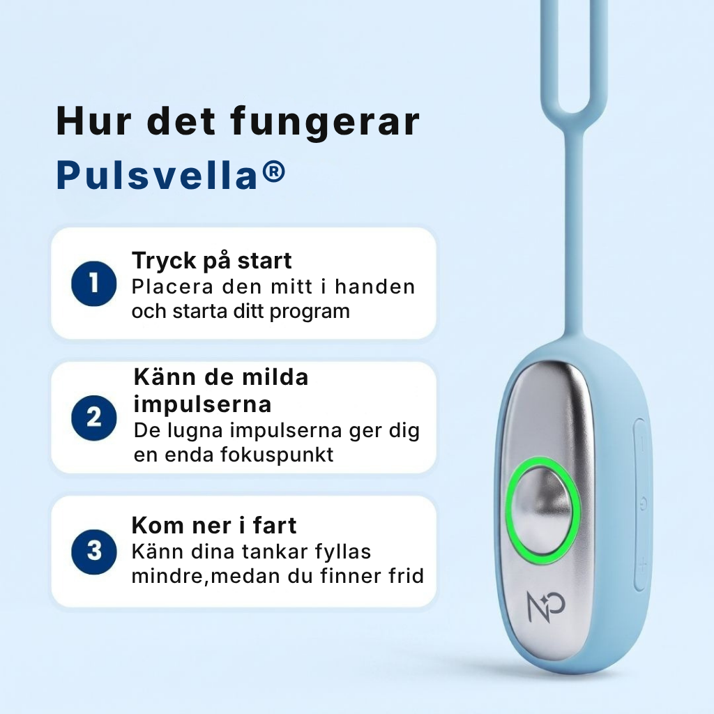 Pulsvella® Lugnande teknik för er som kämpar med rastlöshet, sömnproblem eller tankar