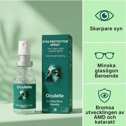 Oculelle® Lutein ögonspray | avancerat dagligt stöd för synen, gula fläcken och ögonkomfort