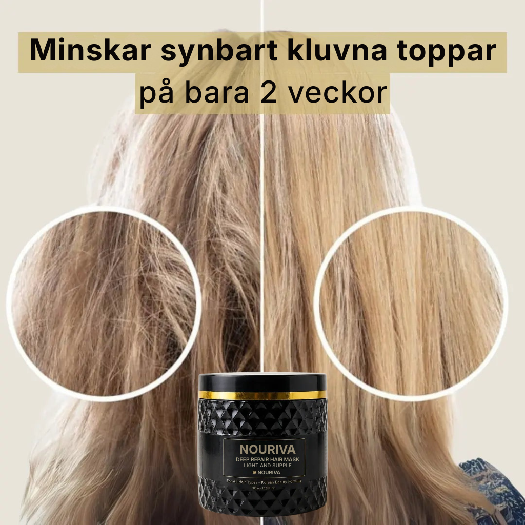 Nouriva® | Koreansk hårinpackning med kaviar — 3-stegs återuppbyggnad