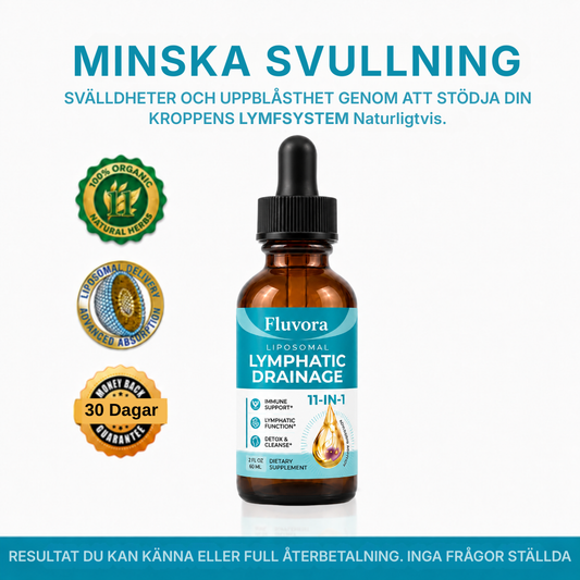 Fluvora® | Liposomala droppar för lymfdränering