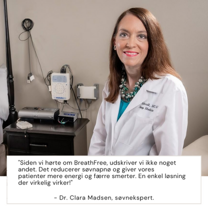 BreathFree® | Eliminera 95 % av sömnapné-symptomen inom 2 veckor
