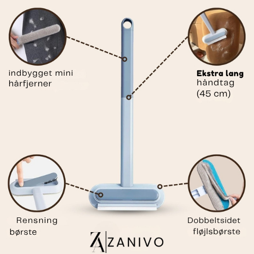 SilkRen® MultiSwipe Pro | 3-i-1 Djurhårborttagare