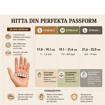 GreppLätt® Handskar med tumstöd – 1 par